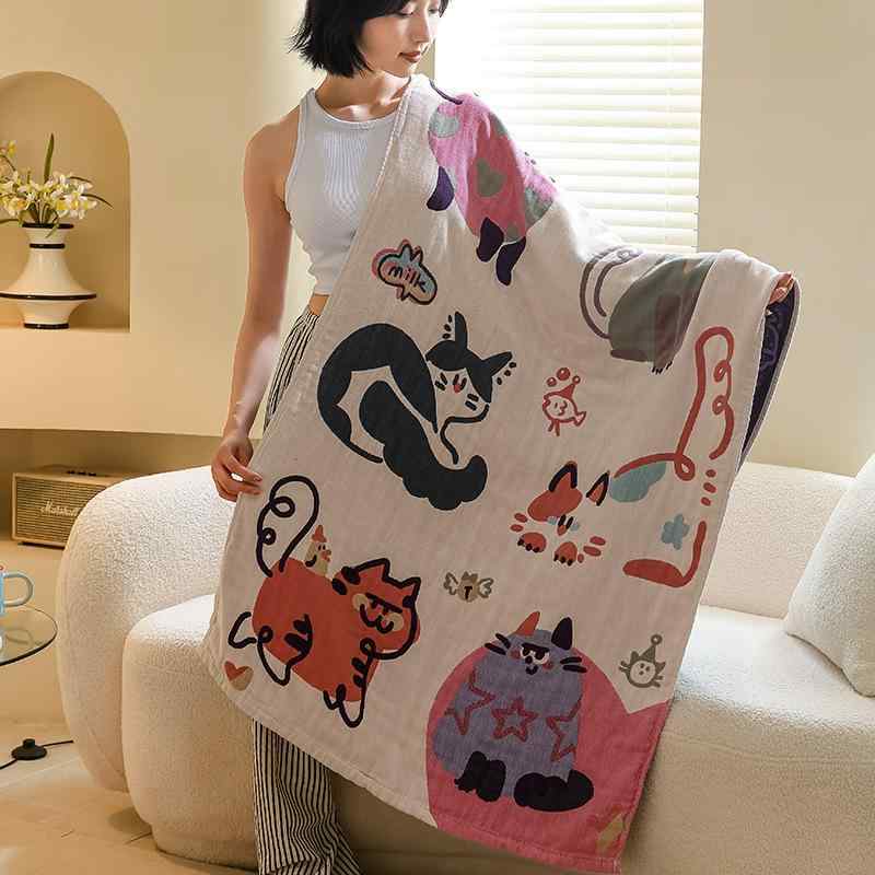 タオル レディース メンズ キッズ ベビー 全綿 紗布 吸水 速乾 バスタオル 子供 大人 男女兼用 お風呂 ..