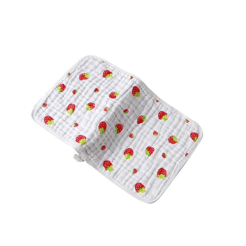 タオル ベビー・子供用 6重ガーゼ 沐浴 授乳 よだれ拭き 綿100% 吸水 速乾 30×50cm 小鹿 小兔 森林象 ..