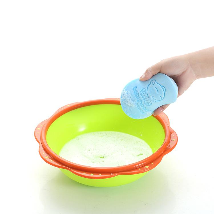 ベビー 沐浴 スポンジ 赤ちゃん 子供用 柔らかい バススポンジ 搓澡 洗浄 ブルー ピンク