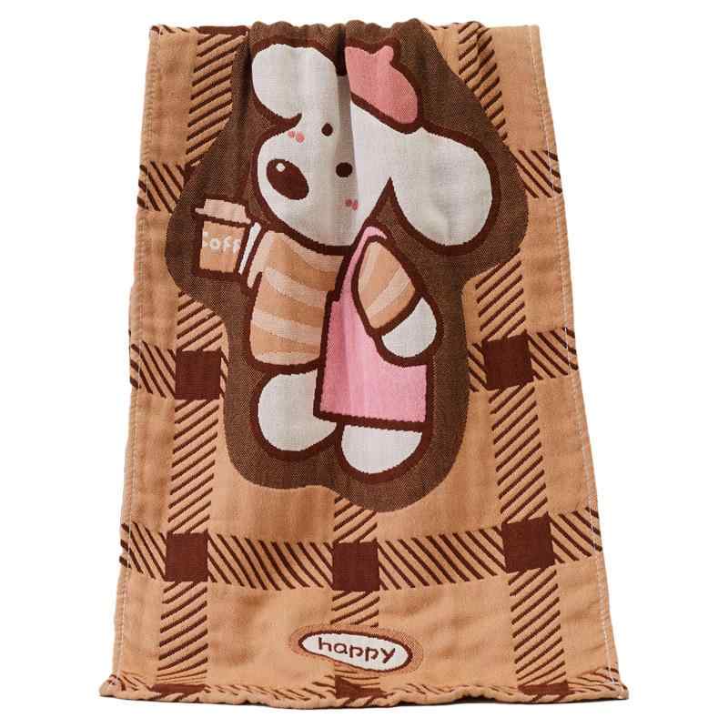 タオル レディース メンズ 子供用 ガーゼタオル コットン100% 吸水速乾 厚手 35x74cm 洗顔タオル