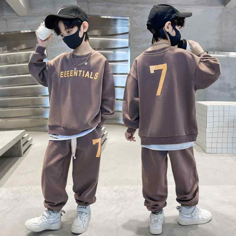 子供用ジャージ 上下セット 男の子 春秋 スポーツウェア 2点セット 長袖 長ズボン 110cm 120cm 130cm 140cm 150cm 160cm 170cm 藏青色 カーキ色