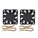 GDSTIME 2PCS 40mm 80mm 92mm 12VDC、PC ケースファン、3ピンPWM、コンピュータ CPU冷却ファン