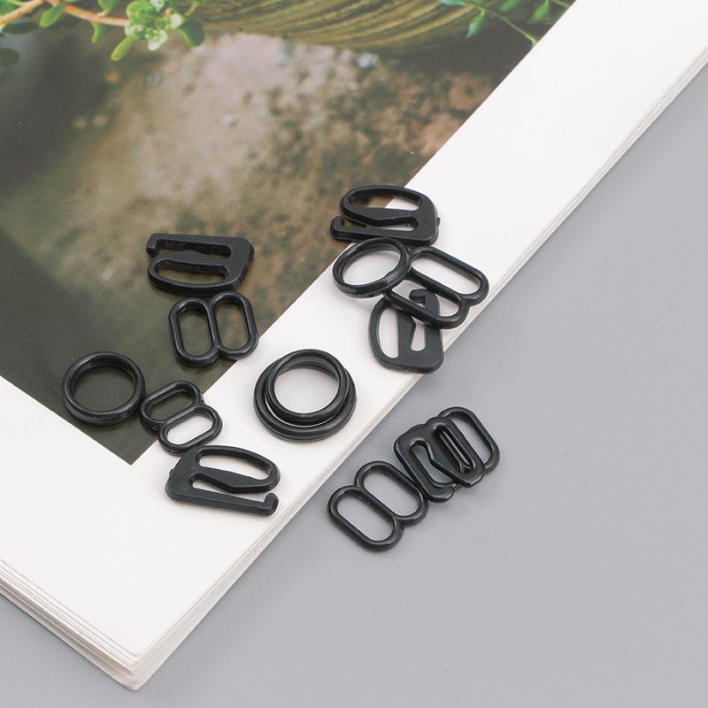 ブラジャー 調整バックル 肩紐 アジャスター プラスチック 0字型 8字型 9字型 黒 白 透明 インナー 下..