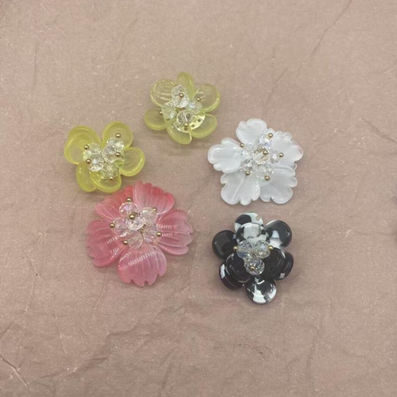 ボタン レディース 婦人用 花柄 異形 4つ穴 酢酸 アセテート かわいい ブラウス シャツ ワンピース カ..