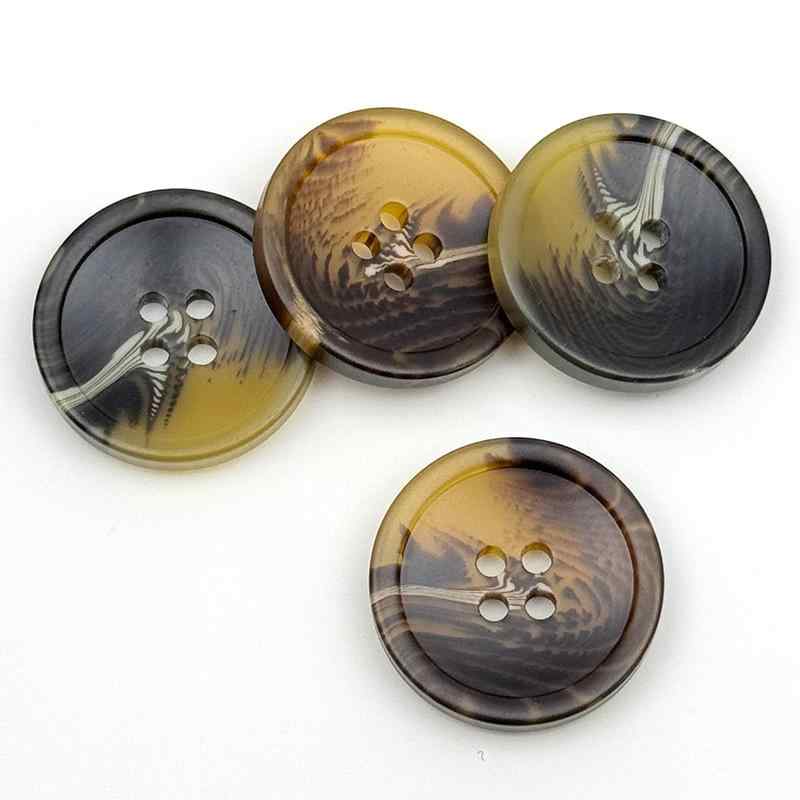 ボタン 四つ穴 樹脂製 細い縁 花柄 シャツ ジャケット コート セーター 服飾 飾り