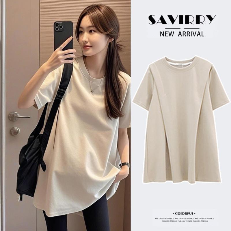 Tシャツ レディース 妊婦服 マタニティウェア 春夏 半袖 ゆったり カットソー チュニック 接触冷感 吸..