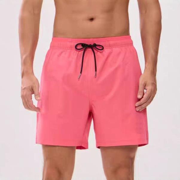 水着 メンズ 男性用 水泳パンツ サーフパンツ 海パン スイムパンツ ビーチパンツ 速乾 ショートパンツ ハーフパンツ 4分丈 スポーツ 運動 ランニング フィットネス 無地 ピンク系 ブラック 紺 湖色 グリーン