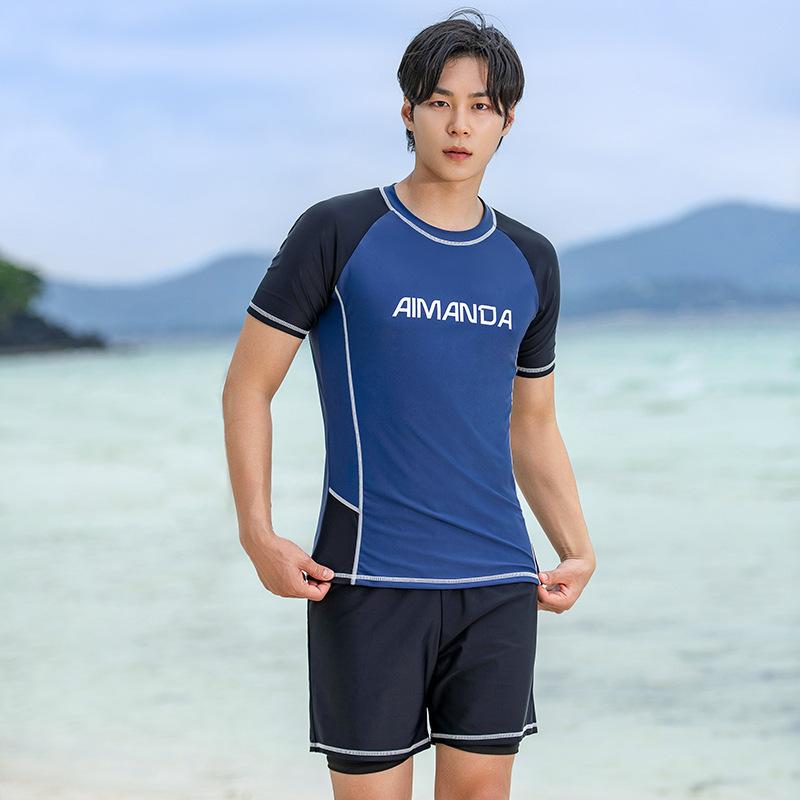 水着 メンズ 男性用 上下セット 水泳パンツ スイムウェア スイミング 温泉 海水浴 大きめサイズ フィットネス スポーツ 練習用