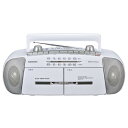 オーム電機 AudioComm ダブルラジカセ ラジオカセットレコーダー 録音再生 RCS-371Z 07-8388 OHM