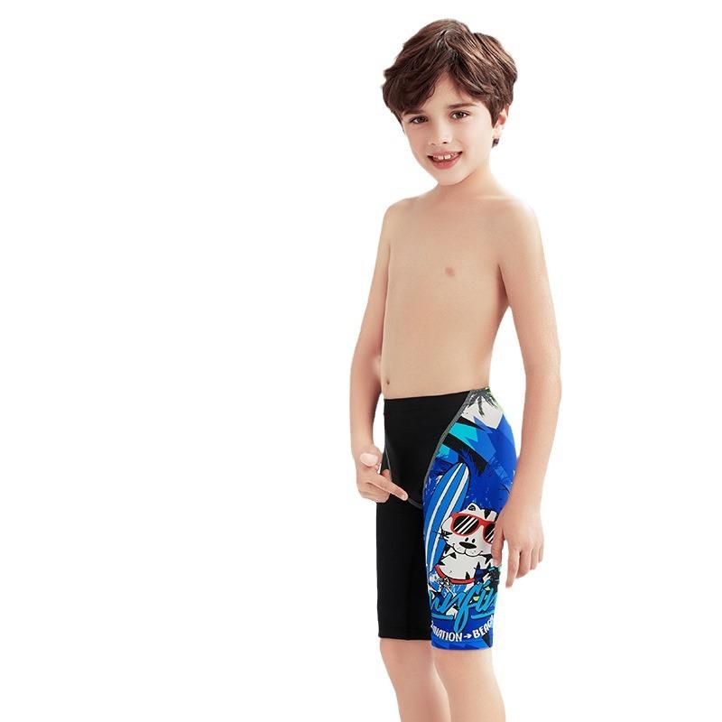 水着 メンズ 競技用 スイムパンツ 子供 大人 トレーニング スイミングパンツ 競泳用 スイムウェア 男性用 黒色 プリント柄