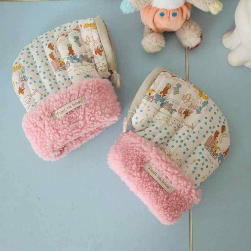 手袋 キッズ 子供用 滑り止め付き 防寒手袋 バランスバイク サイクリング かわいい アニマル柄 コット..