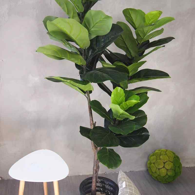 盆栽 160cm ゴムの木 カシワバゴムノキ インテリア 観葉植物 フェイクグリーン リビング 寝室 オフィス 撮影用