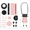 ハンドメイド カバン DIY キット 手作りキット キャラクター バッグ 人形 帽子 小物入れ 手芸キット 手作り ピンク pink(3)