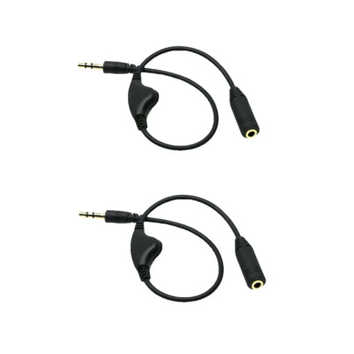 YFFSFDC 3.5mm ヘッドホン延長 ケーブル 30cm ボリューム調節 ダイヤル付 音質劣化防止 イヤホン延長コード オーディオケーブル 2個入り (ブラック) YFFSFDC 3.5mm ヘッドホン延長 ケーブル 30cm ボリューム調節 ダイヤル付 音質劣化防止 イヤホン延長コード オーディオケーブル 2個入り (ブラック)