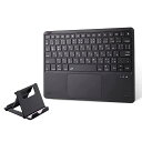 Ewin キーボード bluetooth ワイヤレス iPad/iPhone用 JIS日本語配列 スタンド付き タッチパッド搭載 ロック可能 2台のiOSデバイス切り替え可能 充電式 keyboard 無線 タブレット オートスリープ 薄型(3)