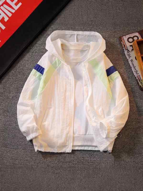 キッズ アウター 薄手 子供服 男の子 女の子 パーカー ジャンパー ナイロン 接触冷感 120 130 140 150 ..