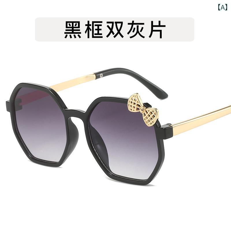 サングラス 子供用 かわいい 多角形 紫外線カット 遮光 日焼け止め おしゃれ ファッション ドライブ 旅..