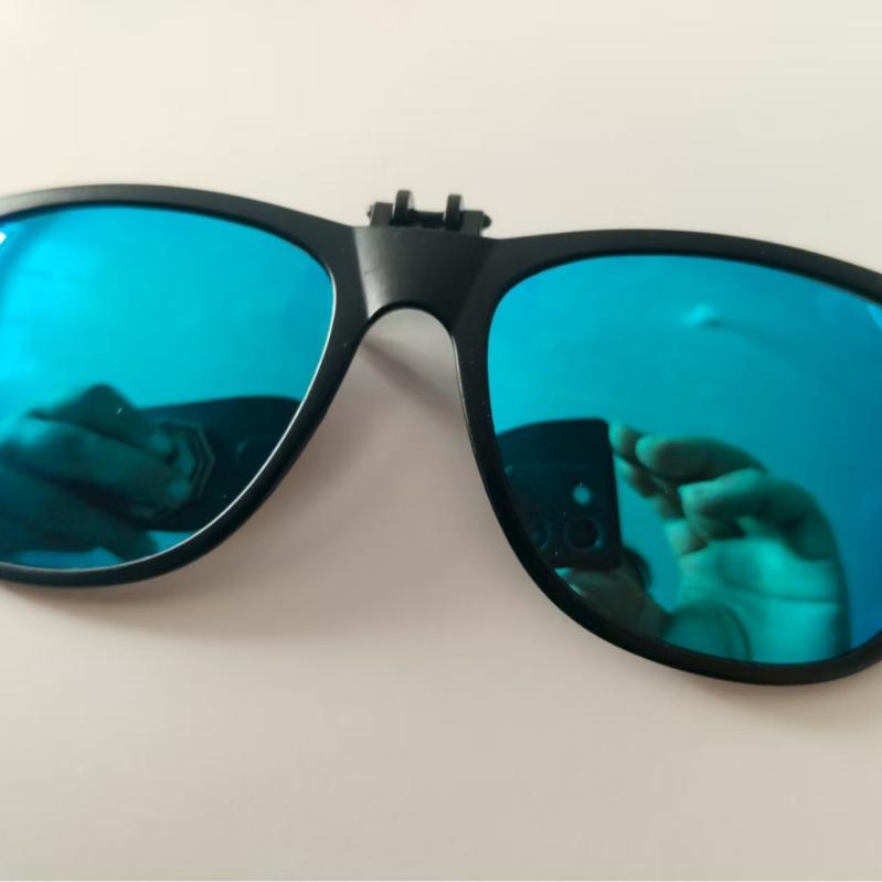 サングラス 偏光 クリップオン 跳ね上げ式 UV400 運転 ドライブ 夜間運転 イエロー 紫外線カット グレ..