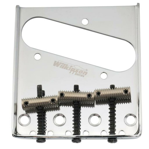 Wilkinson WOT01T 弦ピッチ10.8mmテレキャスターブリッジ ネジ3WAYサドル TLエレキギター用 Wilkinson WOT01T 弦ピッチ10.8mmテレキャスターブリッジ ネジ3WAYサドル TLエレキギター用