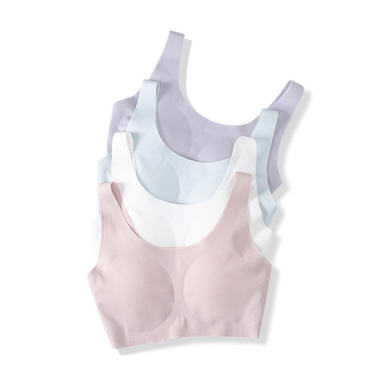 キッズ ブラジャー ジュニア ティーン ノンワイヤー ハーフトップ スポブラ スポーツブラ 中学生 高校..