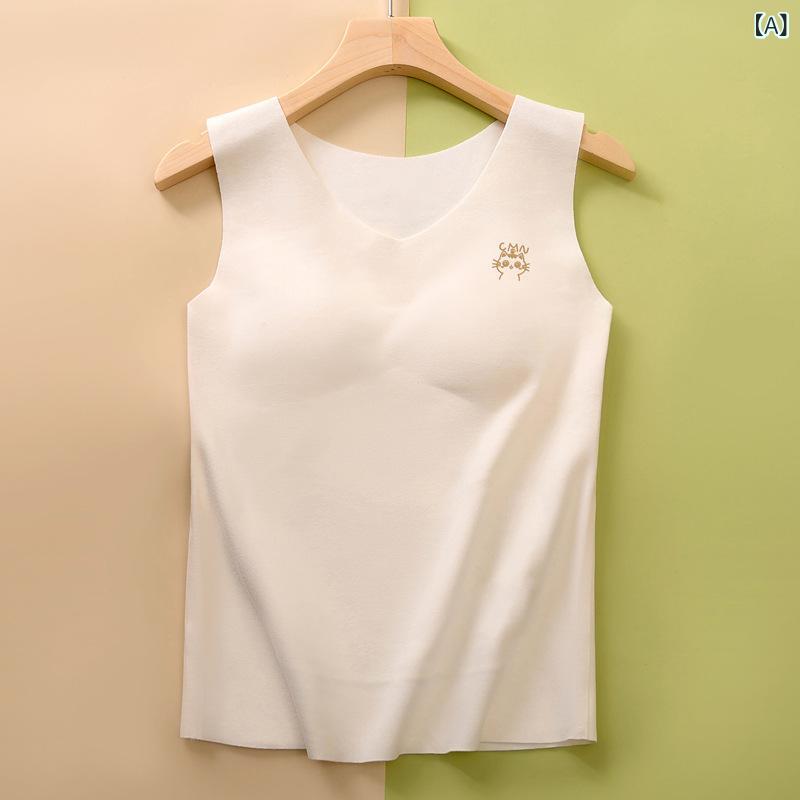 子供用ブラジャー 小学生 女の子 胸パッド付き あったかインナー 大 小学校 中学生 キャミソール スクールインナー 薄手 全罩杯 無地 ポリエステル かわいい パステルカラー ピンク系