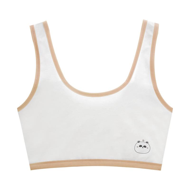 子供用ブラジャー 小学生 中学生 女児 キッズ 薄手 綿100% 通気性 吸汗 スポブラ スポーツブラ インナー M L XL XXL