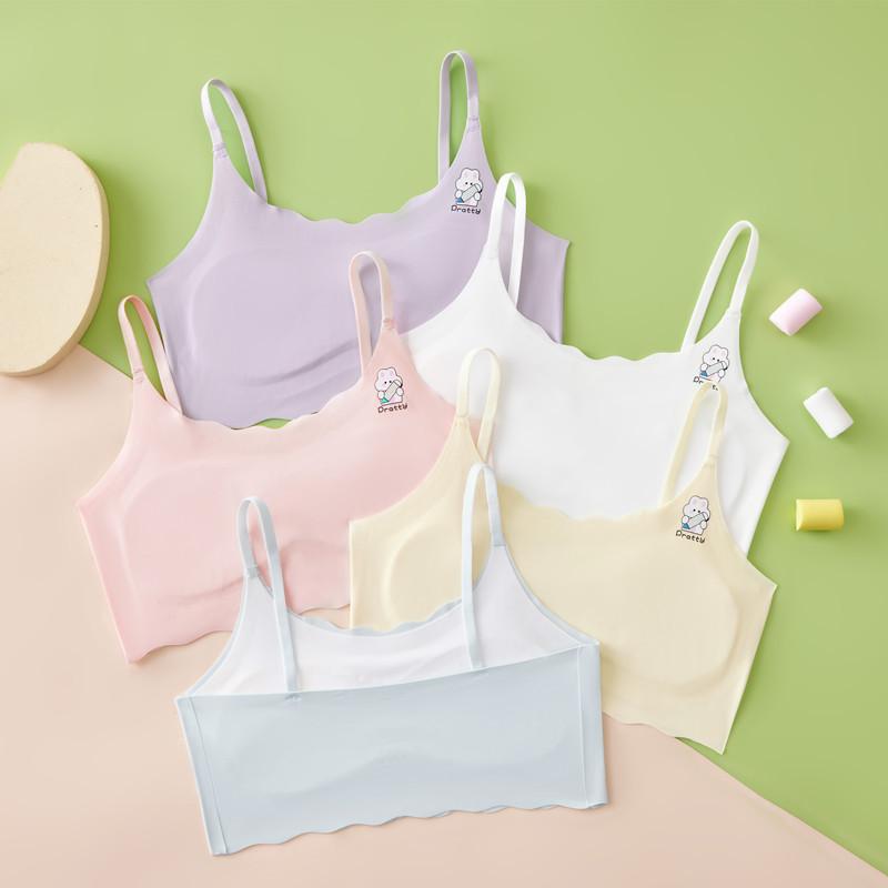 キッズ ブラ スクールインナー 女の子 12歳 10歳 スポーツブラ ジュニアブラ 薄手 吸湿速乾 接触冷感 ..