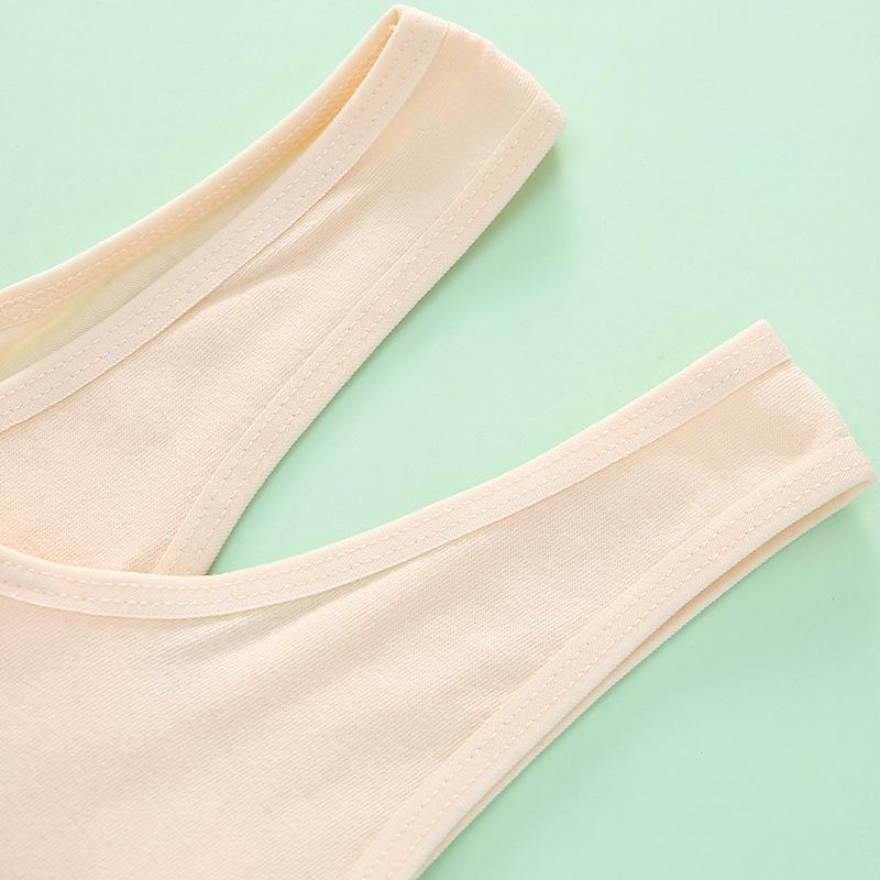 ブラジャー ガールズ キッズ ジュニア 小学生 中学生 スクールインナー 綿100％ 薄手 全罩杯 ノンワイ..