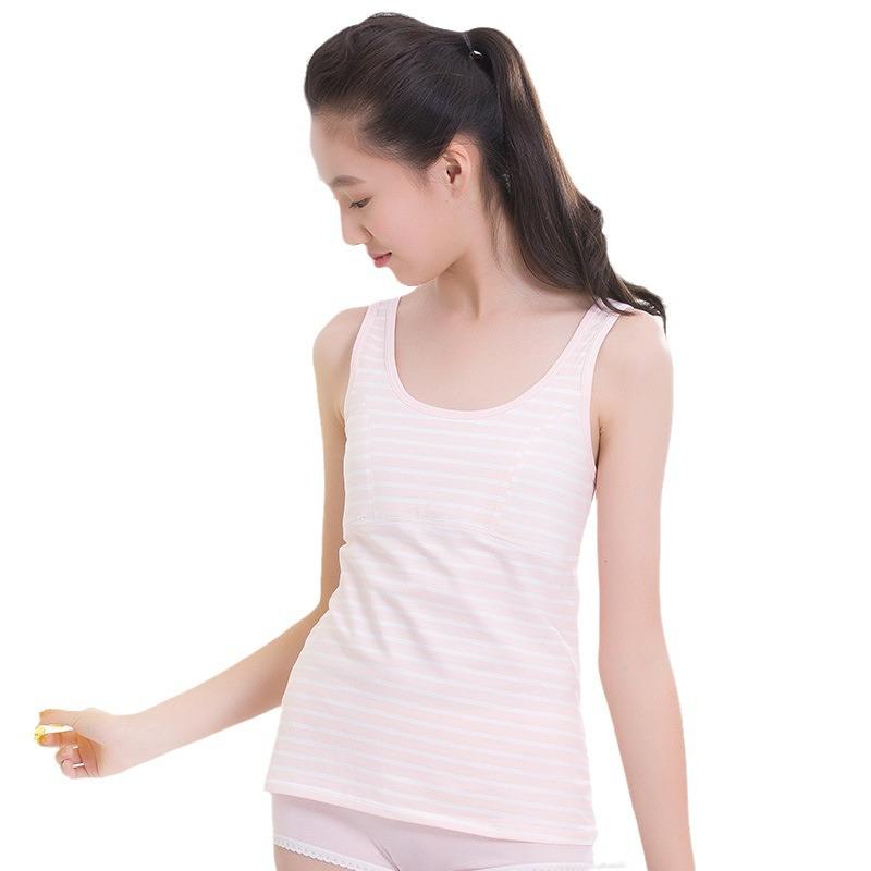 子供服 女の子 小学生 インナー 下着 ブラジャー スポーツブラジャー ハーフトップ スポブラ ノンワイ..