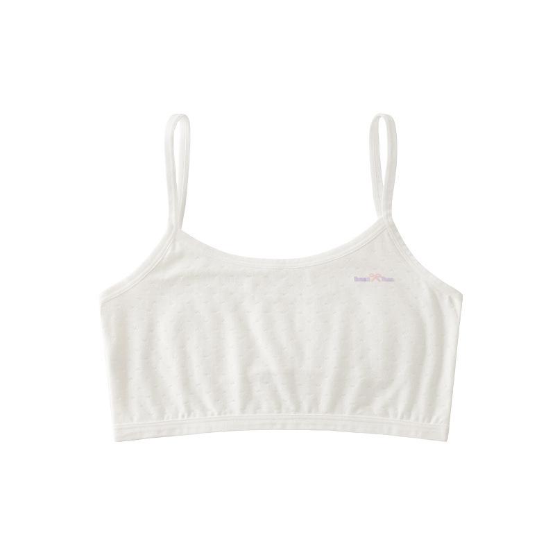 子供用ブラトップ 小学生 中学生 ファーストブラ スポブラ ハーフトップ インナー 薄手 通気性 美背 7歳 8歳 9歳 10歳 11歳 12歳 白 ピンク ベージュ