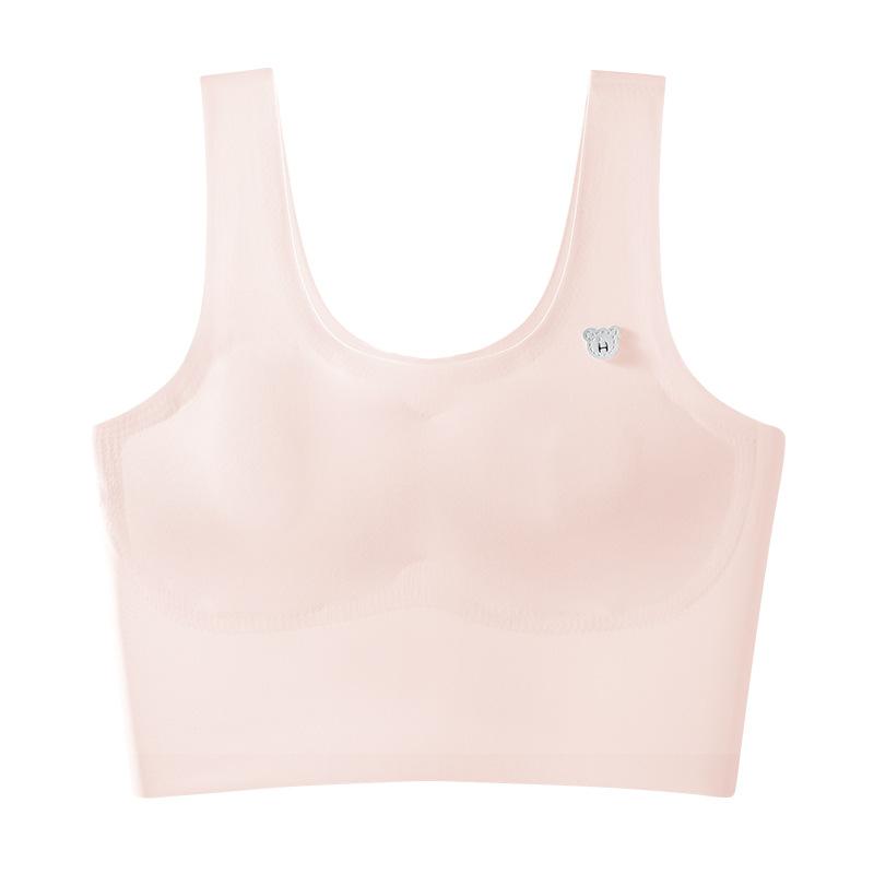 子供用ブラジャー ジュニアブラ ノンワイヤー スポブラ ハーフトップ 接触冷感 吸汗速乾 通気性 中学生 高学年 女の子 スポーツブラ ファーストブラ 全罩杯 超薄型
