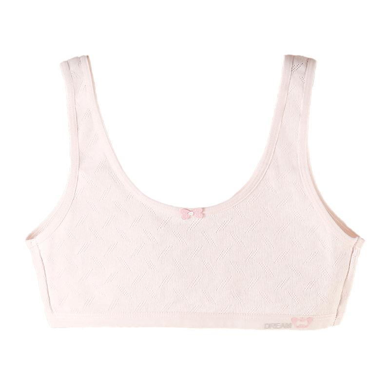 子供服 背心 一段階 女の子 小学生 インナーウェア 肌着 薄手 全罩杯 ノンワイヤー 通気 美背 快適 伸..