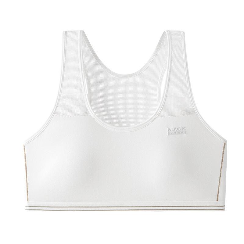 ブラジャー ジュニア スポブラ スポーツブラ キッズ ティーン バッククロス ハーフトップ ファーストブ..