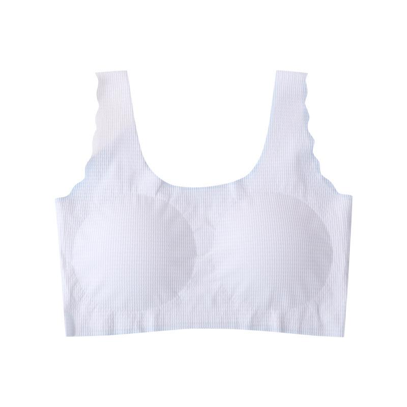 子供用ブラジャー スポーツブラ ジュニアブラ スポブラ ハーフトップ ノンワイヤー 揺れない ファーストブラ 中学生 高校生 ポリエステル 吸汗速乾 通気性 14歳 15歳