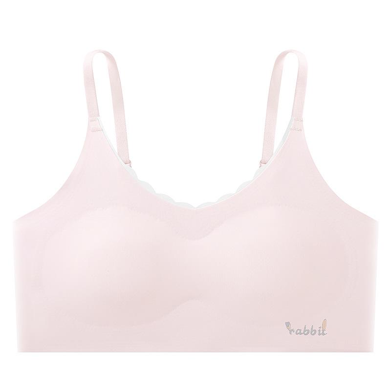 ブラジャー ガールズ インナー 薄手 接触冷感 スポブラ 小学生 中学生 高校生 ハーフトップ スポーツブラ ジュニアブラ ノンワイヤー フルカップ 肩紐調節可能 かわいい