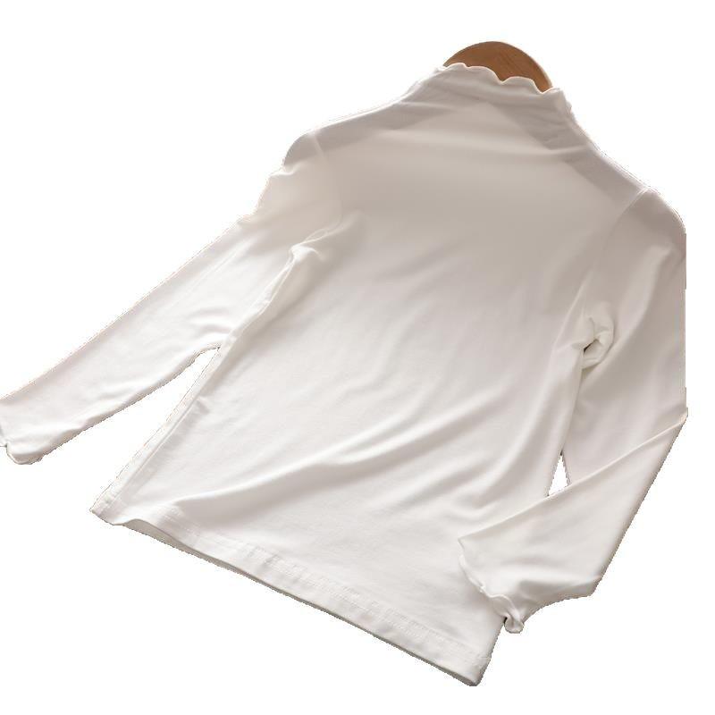 子供用Tシャツ 女の子 モダールコットン インナー 春夏 無地 ミドルネック 薄手 親子コーデ かわいい ..