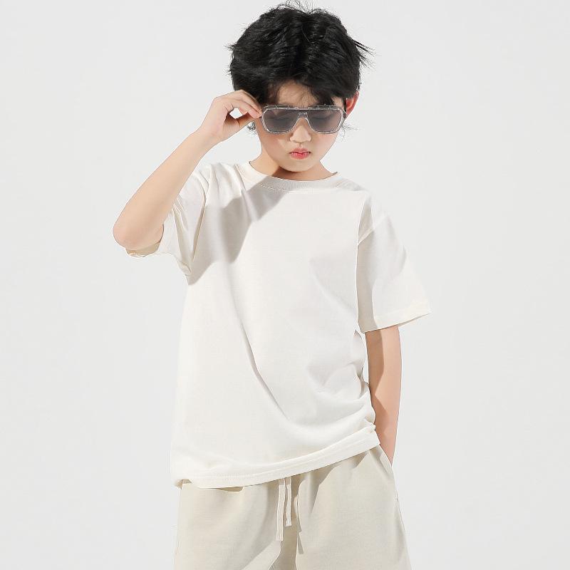 子供用 Tシャツ 小学生 男女兼用 コットン 半袖 トップス 無地 110 120 130 140 150 スポーツ 普段使い..