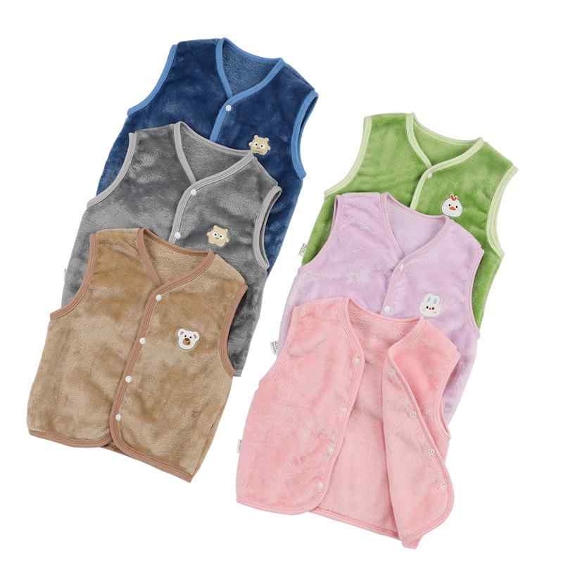 子供服 ベビー マタニティ ベスト 秋冬 フランネル 厚手 防寒 上着 男の子 女の子 アニマル柄 かわいい..