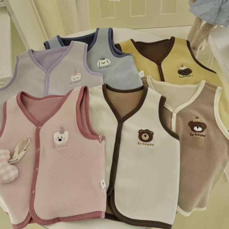子供服 ベスト 秋冬 ベビー 満点プリント 両面フリース かわいい ノースリーブトップス 男の子 女の子 ..
