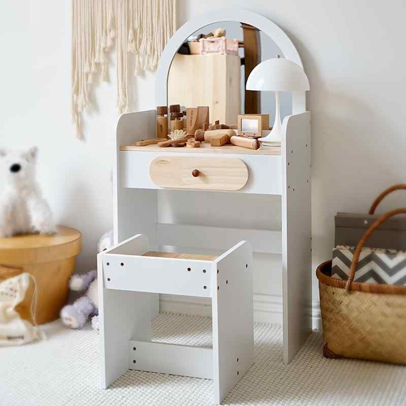 おもちゃ 女の子 木製 おままごと ドレッサー 玩具 子供用 化粧台 ごっこ遊び 知育玩具 幼児 4歳 5歳 6..
