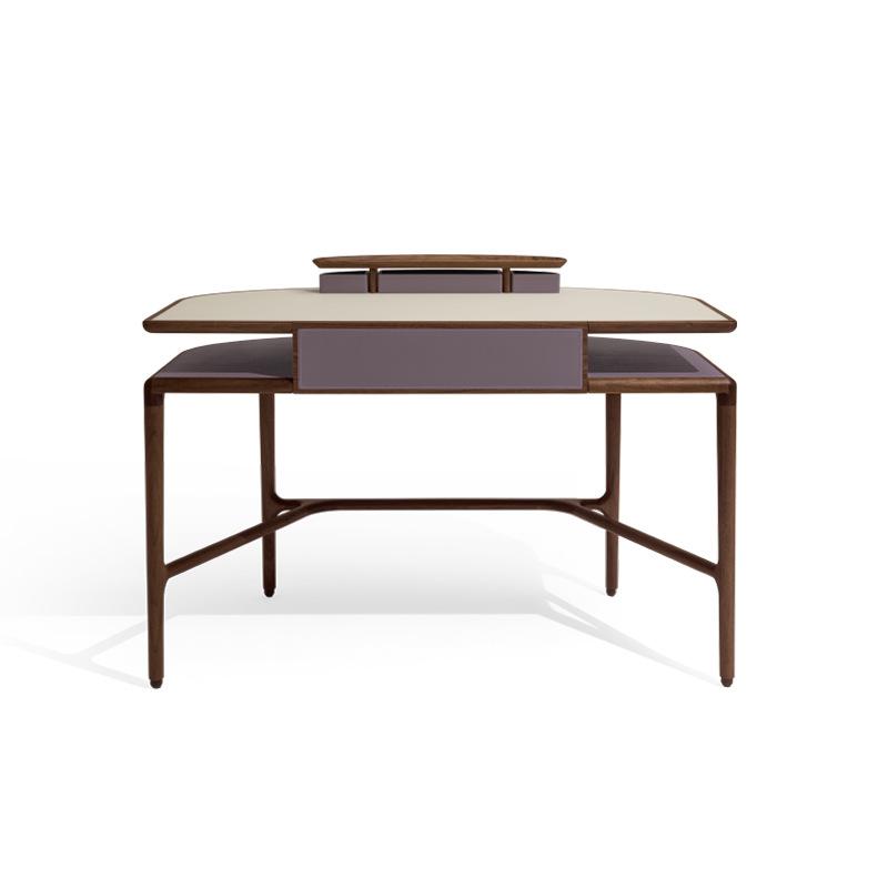 机 デスク 木製 イタリア式 ミニマルデザイン ライティングデスク ドレッサー 勉強机 寝室家具 多機能 コンパクト