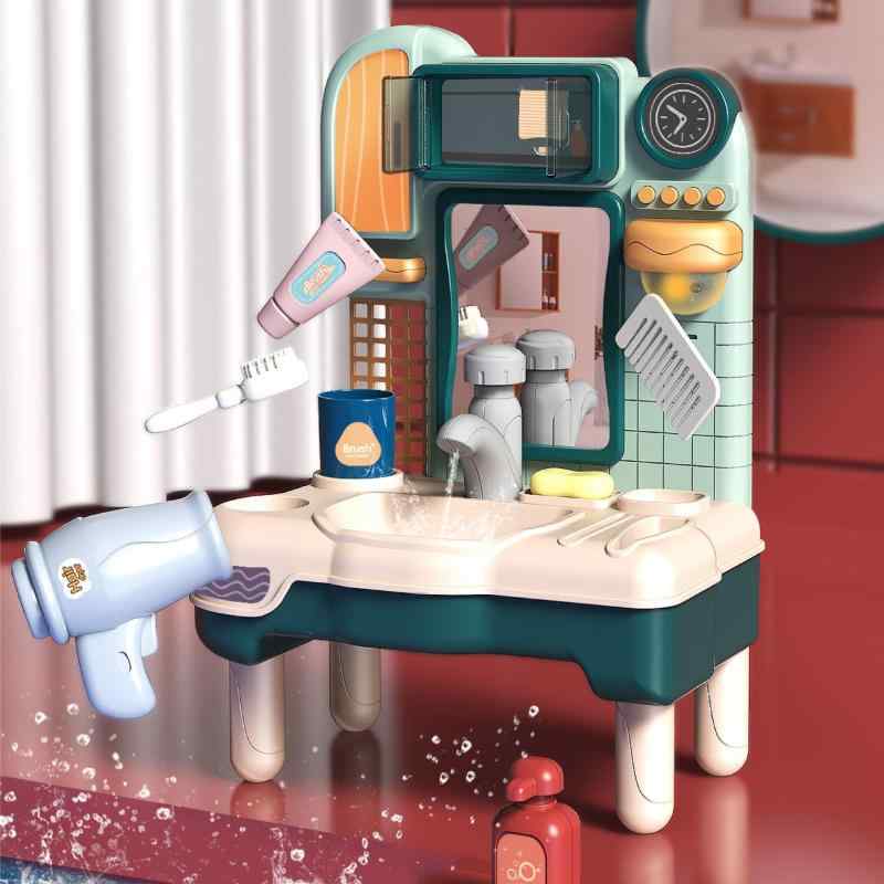 おもちゃ 子供用 ままごと 洗面台セット 知育玩具 ごっこ遊び キッチン 蛇口 水遊び 男の子 女の子 幼..
