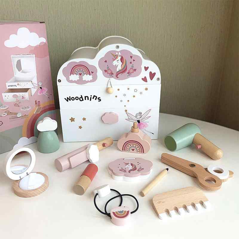 おもちゃ ドレッサー 女の子 子供 木製 雲型 化粧台 ごっこ遊び メイク おままごと