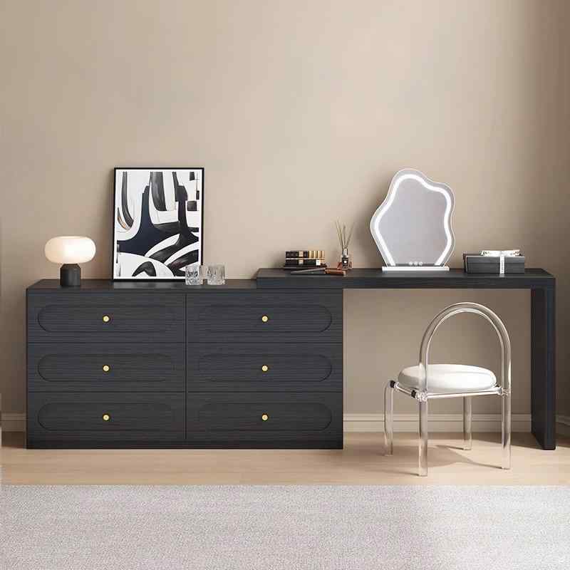 ドレッサー 化粧台 ミラー 椅子付き 回転 ドレッサー 鏡台 収納付き 伸縮式 実木 無垢材 寝室家具 岩盤..