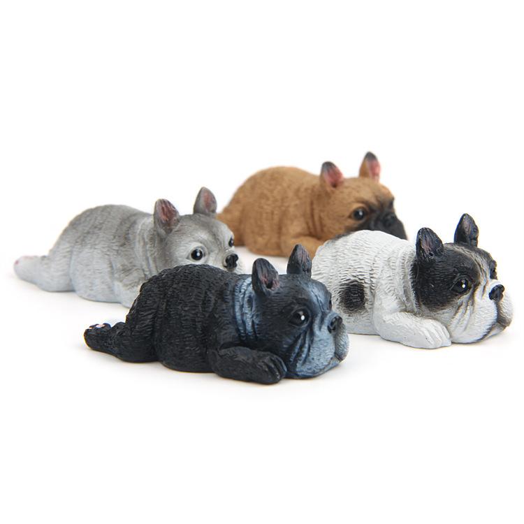 置物 置き物 マグネット 冷蔵庫 デコレーション フレンチブルドッグ 犬 合成樹脂 かわいい ブラック カ..