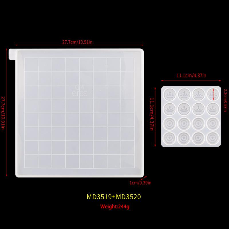 製菓用型 ケーキ型 DIY 手作り 跳び箱 囲碁 将棋 盤面 シリコンモールド エポキシ樹脂 クリスタル 幾何..