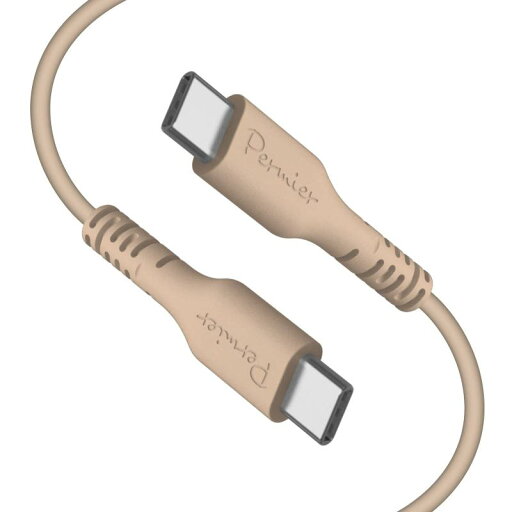 Permier シリコンケーブル C to C 1.0m PR-H301CC10 シリーズ USB Type-C to USB Type-C 多摩電子工業 Permier シリコンケーブル C to C 1.0m PR-H301CC10 シリーズ USB Type-C to USB Type-C 多摩電子工業
