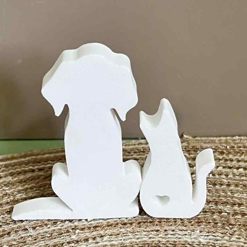 ケーキ型 かわいい猫 犬 ギフト 置き物 シリコンモールド 石膏 樹脂 DIY 中国風