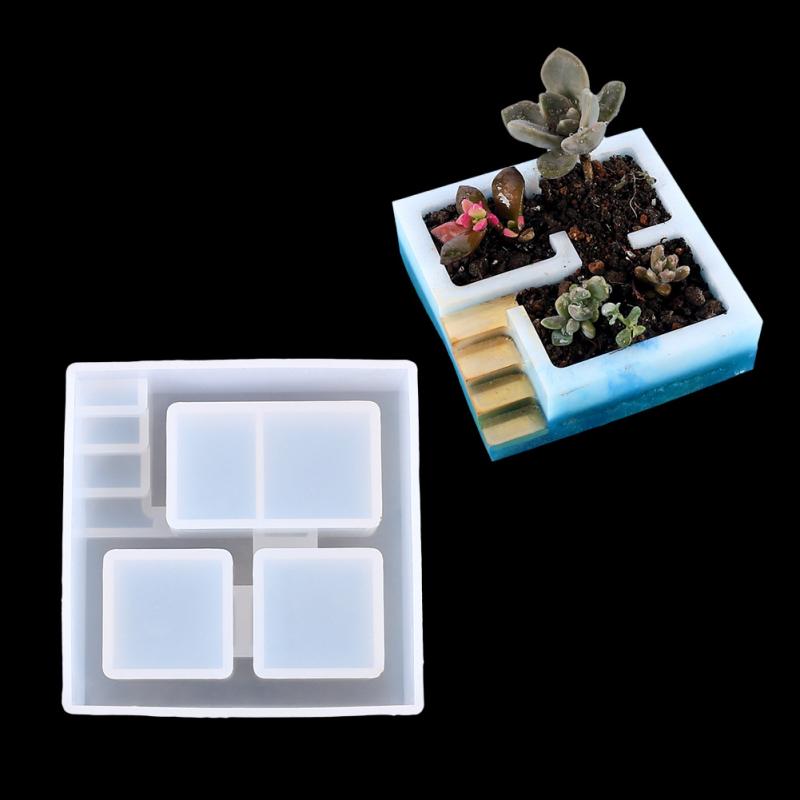花瓶 DIY シリコンモールド レジン 正方形 収納ボックス 植木鉢 ケーキ 焼菓子 型 エポキシ樹脂