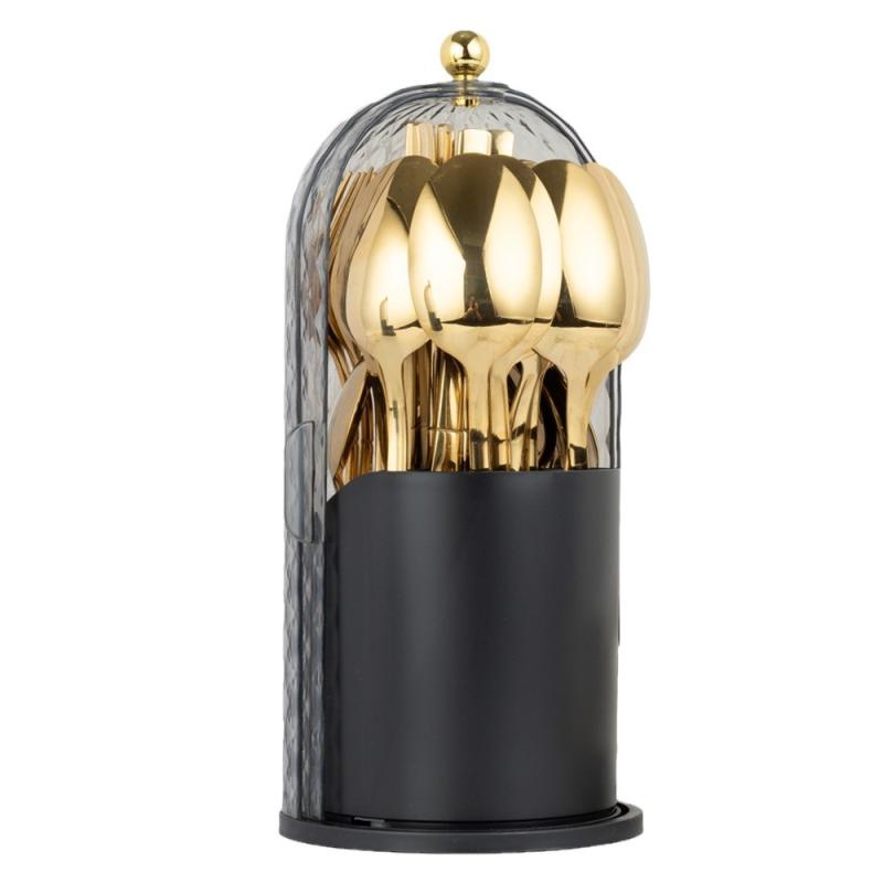 カトラリーセット ステンレス 銀色 金色 西洋食器 中華食器 24点セット ギフト プレゼント ホームパー..